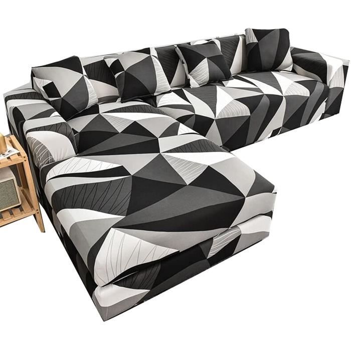 Couverture de Canape d/'angle 3 4 2 Places Housse de Canape avec Accoudoirs Extensible(Le Revêtement de Canapé d/'angle en L Doit en Acheter Deux) Color : A, Size : 1 place 90-140cm