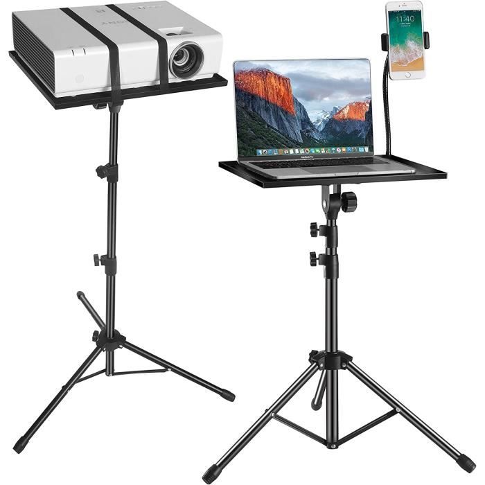 Trepied Pour Ordinateur Portable, Support Pour Ordinateur Portable Hauteur Reglable De 17,7 a 42