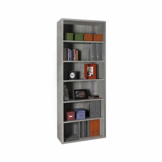 bibliothèque colonne couleur gris à 6 casiers pour bureau et studio empire state