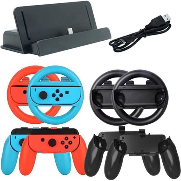 10 IN 1 Kit d'Accessoires Nintendo Switch Joy-Con ,Compatible avec