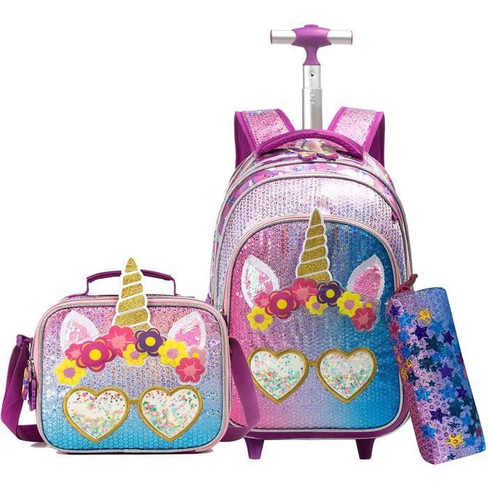 cartable licorne roulette