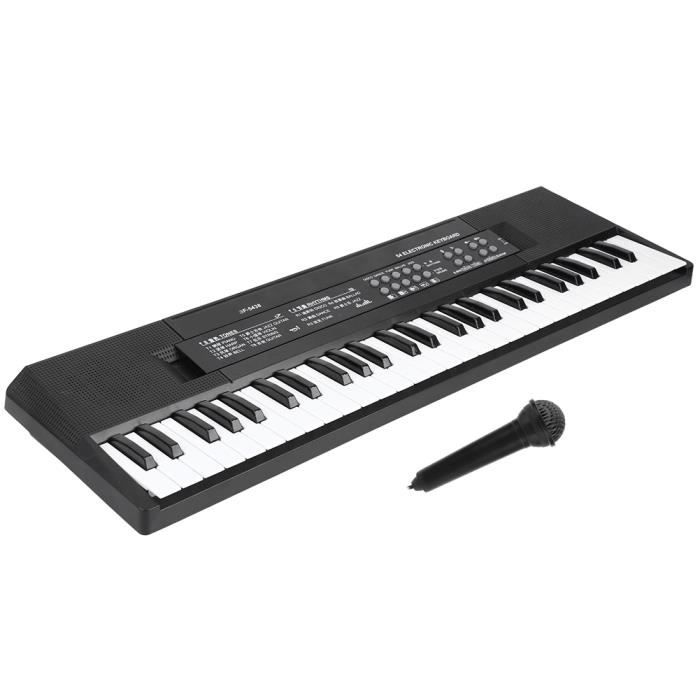 Piano électronique 54 Touches Avec Micro Et Enregistrement – Jouet Musical Enfant, 8 Tonalités, 5 Rythmes, Portable, Cadeau 3-12 Ans