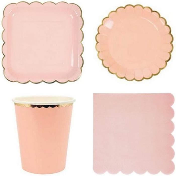Lot De 121 Pièces Vaisselle Jetable Bleu Morandi | Pour 24 Invités, Assiettes 9" Et 7", Tasses, Serviettes