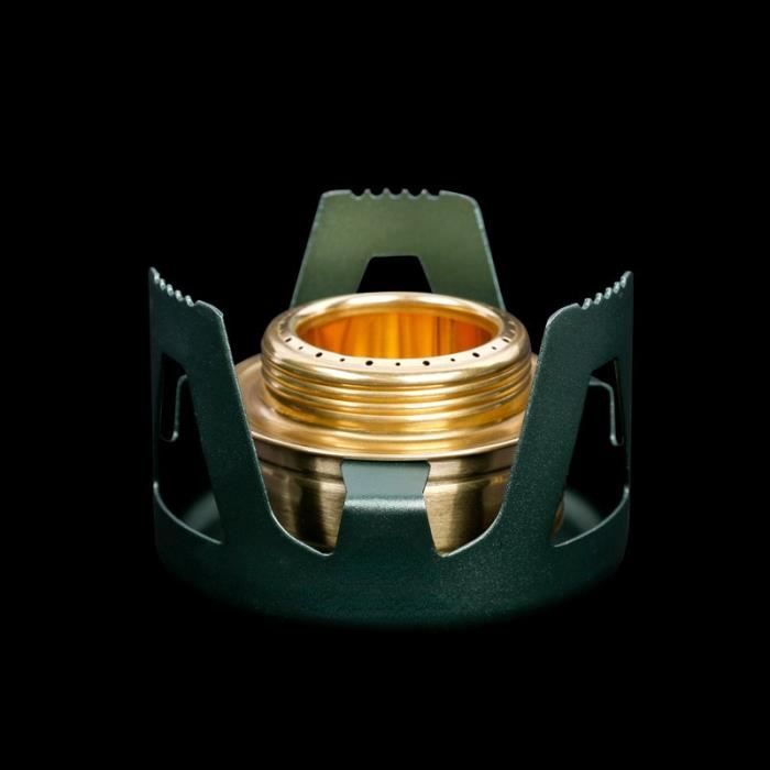 Réchaud à Alcool Solide Fire-Maple Lotus – Titane Ultraléger, 71 G, Pliable, Anti-vent, Multi-combustible