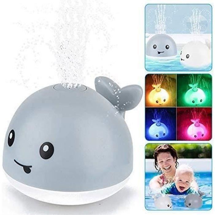Jouets de bain pour enfants, jouets de baleine jaillissant d'eau, jouets de fonction musicale