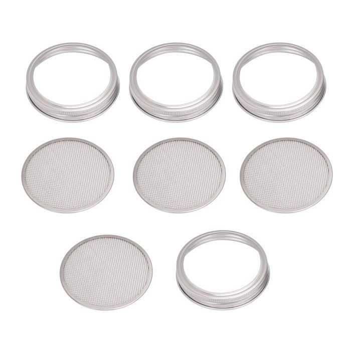 Lot De 4 Couvercles En Acier Inoxydable Pour Tasses/bouteilles - Étanches, Faciles à Nettoyer, Utilisation Extérieure