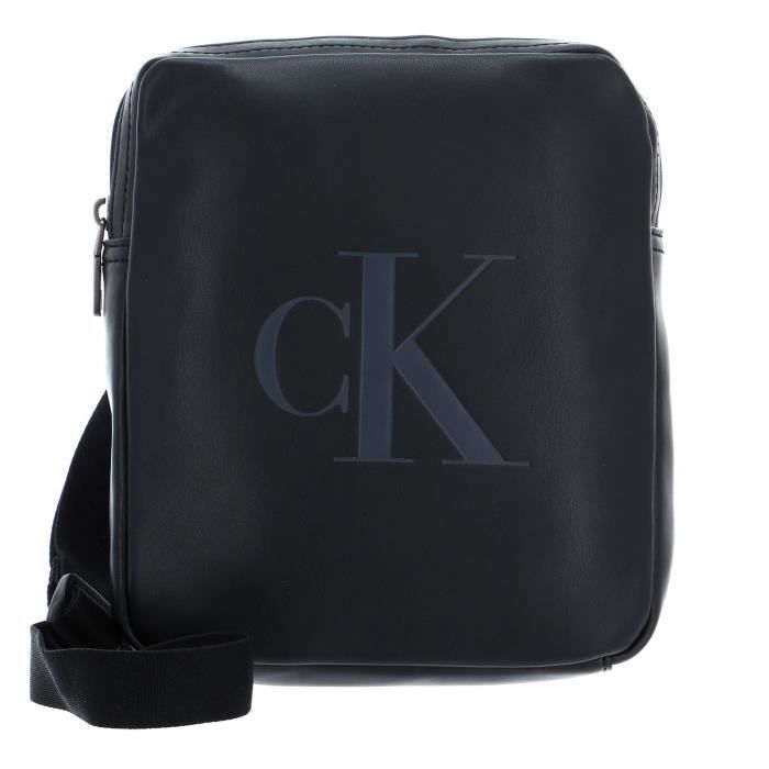Calvin Klein CKJ Monogram Soft Reporter 18 Black [180860] - sac à épaule bandoulière sacoche