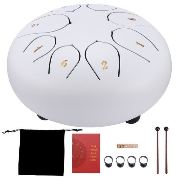 Tambour De Langue En Acier 6 Pouces 11 Tons - Handpan Doré Avec Sac Et Accessoires, Son Apaisant