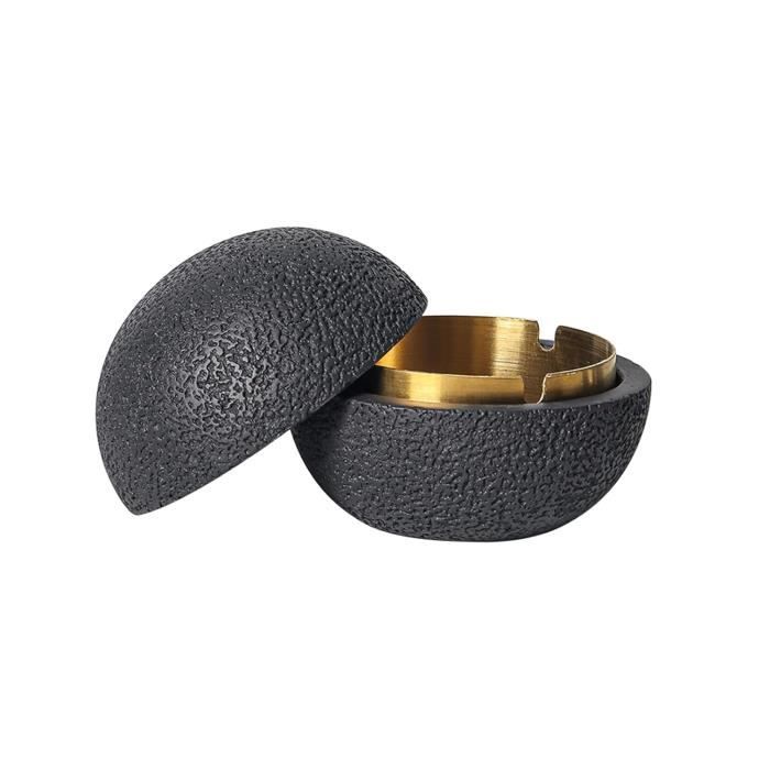 Cutfouwe Poubelle De Table Extérieure – Béton & Métal, Étanche, Grise Élégante Pour Balcon & Table