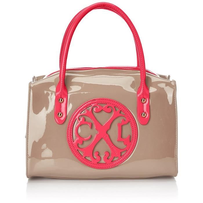 sac christian lacroix jonc 3 taupe-rose