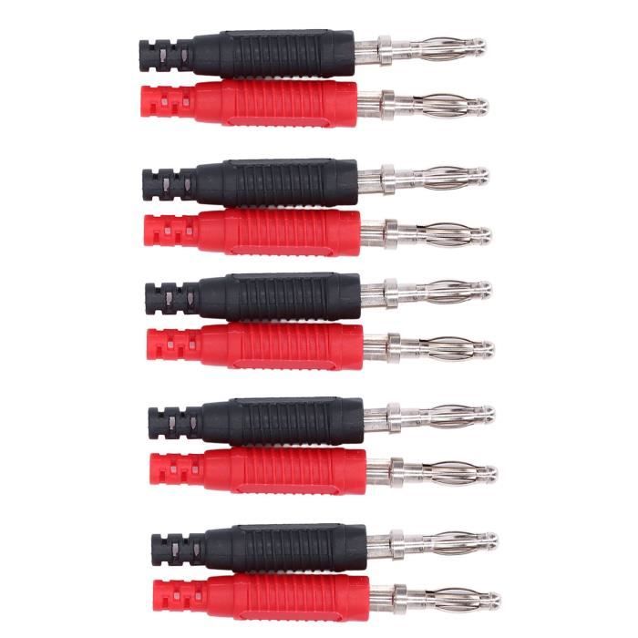 Prise Banane Lanterne 4 Mm Avec Port USB A Femelle – Module 4P – Sortie 5V Charge Test IPhone/iPad – Espacement 19,05 Mm – 36x17x33 Mm