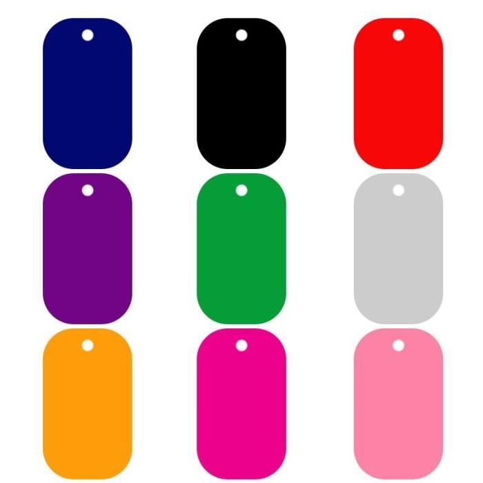 Pack Of 10 Glow In The Dark Blue Military ID Dog Tag Silencers – Rubber Silicone