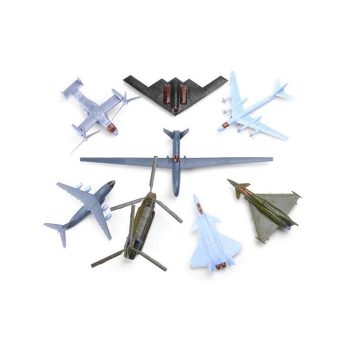 Jouet Avion En Alliage - 2 Pièces - Modèle Roulant - Pour Enfants 3-12 Ans - Cadeau