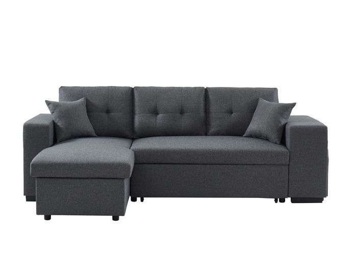 DAVENPORT Canapé d'angle ALPAGO 4 places gris - Cdiscount Maison