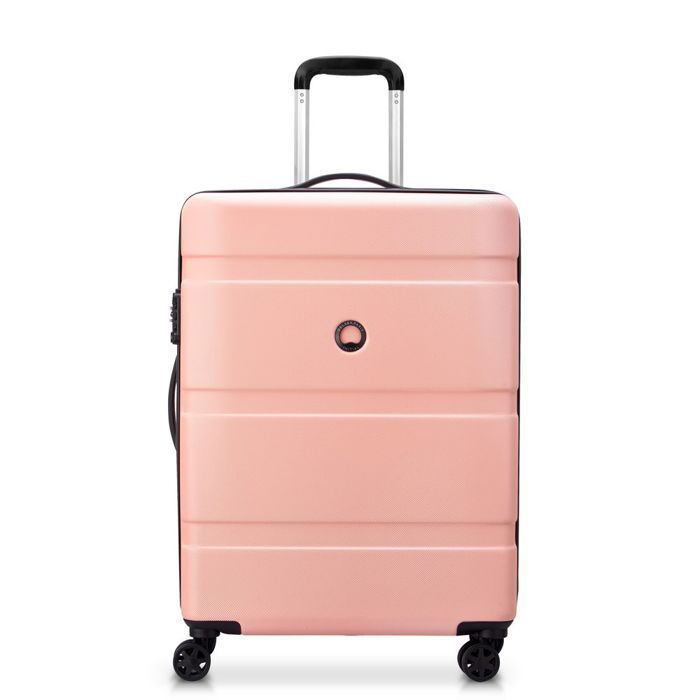 AR2 Valise DELSEY AirStyle 3 rigide coque noire1970 vintage 55x38x20cm + 1 clé