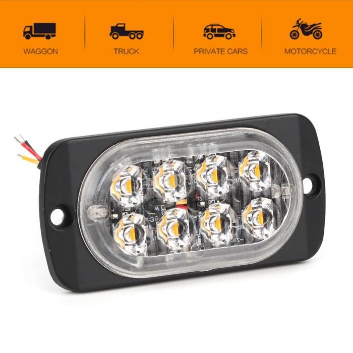 2 pièces 12V 6 LED voiture camion avertissement d'urgence lumière