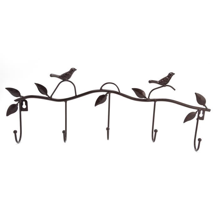 Lot De 5 Crochets Adhésifs Muraux – Plastique Noir Et Transparent, Par-dessus La Porte