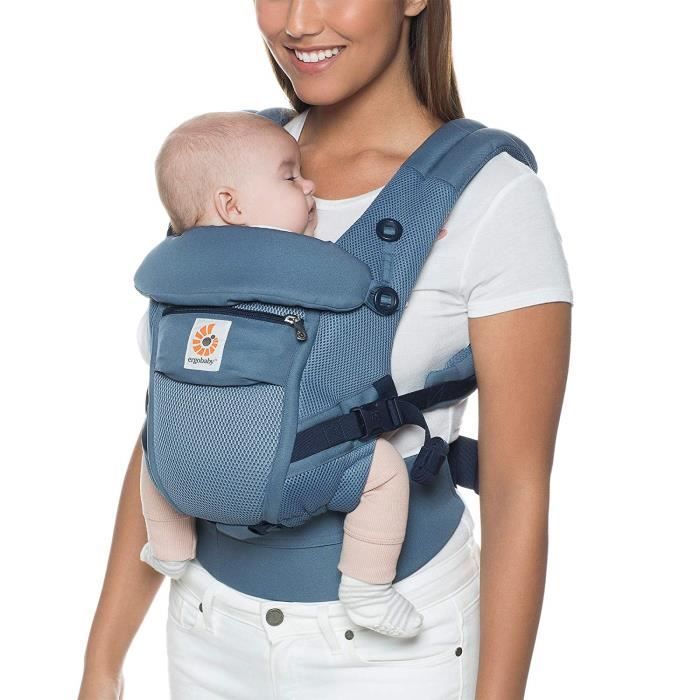 Ergobaby Porte-Bébé pour Nouveau-né Ergonomique Cool Air Mesh Bleu