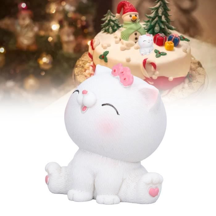 STATUE - STATUETTE Figurine Chat Délicat Dessin Animé Casting De Fée