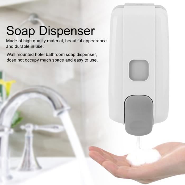 Distributeur De Savon Mural Rechargeable 300 Ml - Support En Acier Inoxydable Pour Shampooing, Gel Douche