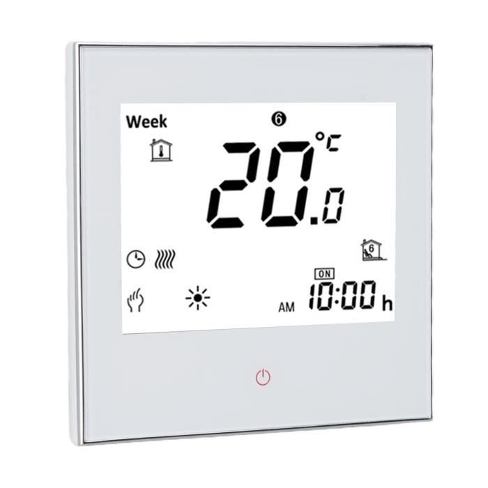 Eosnow Thermostat Programmable pour système de plomberie domestique, interrupteur numérique LCD