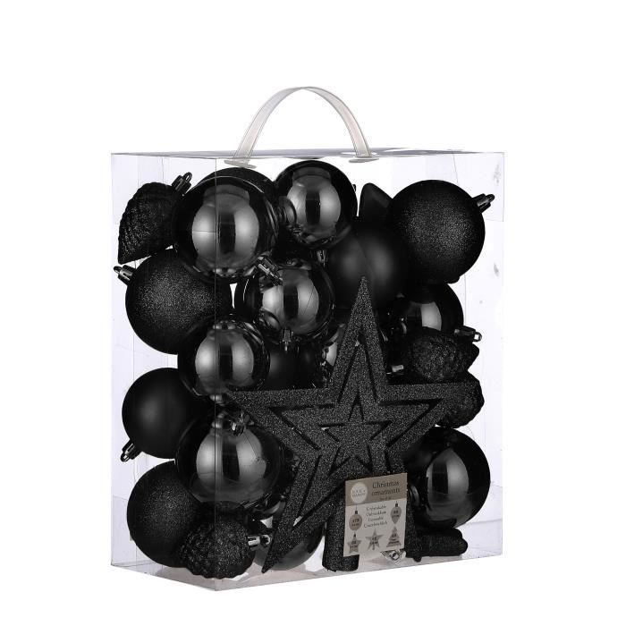 Lot De 40 Boules De Noël Or Rose - Décoration Sapin, Mariage, Fête - Plastique Durable, Avec Crochets