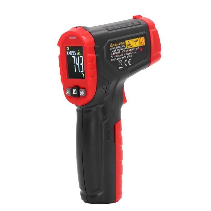 Thermomètre Infrarouge Professionnel AIOMEST -50°C à 1600°C Avec Laser Double