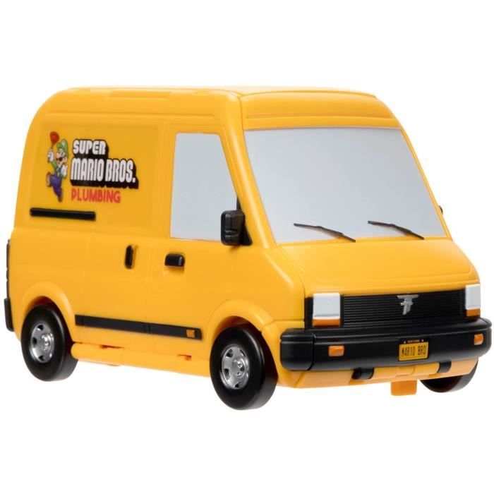playset mini van - jakks pacific - super mario movie - figurine mario 3cm - jaune et noir