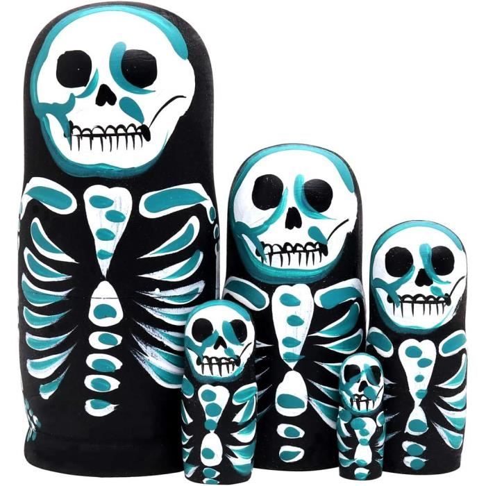 5 Pcs Poupées Russes Gigognes Poupées Gigognes pour Table d'Anniversaire Noël 5 Pcs Poupées Russes Gigognes Poupées Gigognes pour Table d'Anniversaire Noël