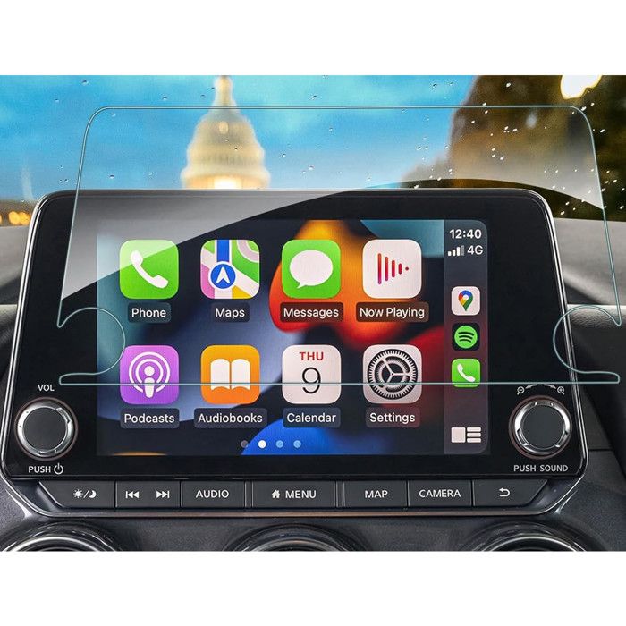 CDEFG Gehard Glas Displaybescherming Voor Nissan Juke F16 (2019-2023) – 8 Inch – 9H Krasbestendig – Anti-vingerafdruk – Incl. Installatieset
