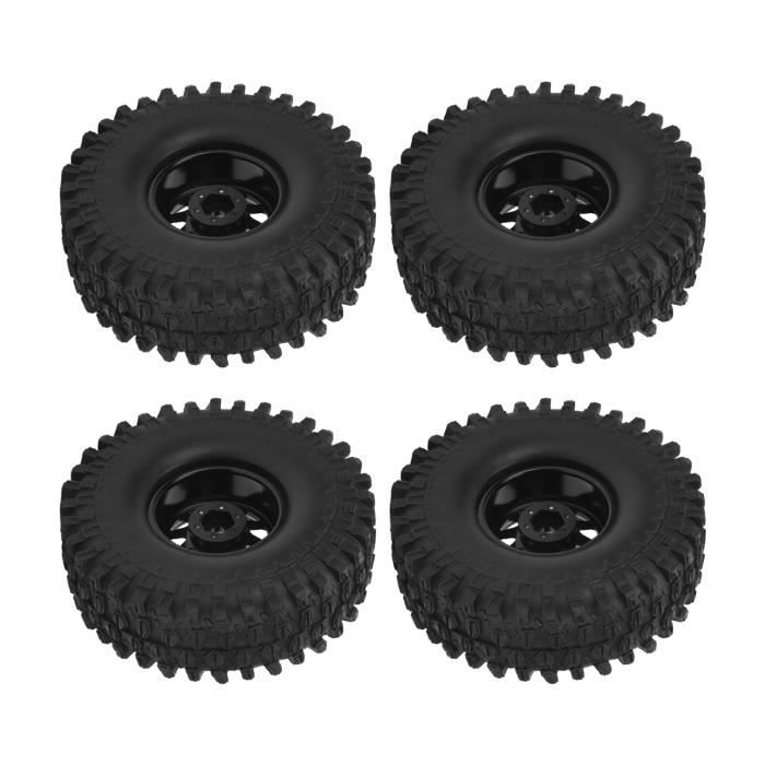 Pneus Et Roues En Alliage Pour Camion RC WPL D12 - 2 Pièces, 55mm, Caoutchouc Antidérapant - Pièce De Rechange 1/10