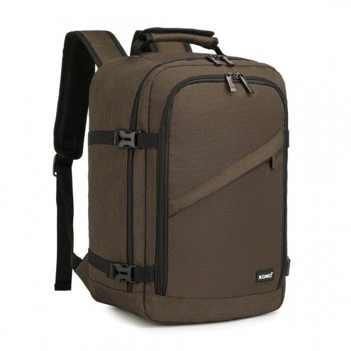 Sac à Dos 40x25x20cm Ordinateur Portable Grande Capacité Fonctionnel Sac a Dos PC Portable pour Voyage/Affaire/Scolaire Brun Sac à Dos 40x25x20cm Ordinateur Portable Grande Capacité Fonctionnel Sac a Dos PC Portable pour Voyage/Affaire/Scolaire Brun