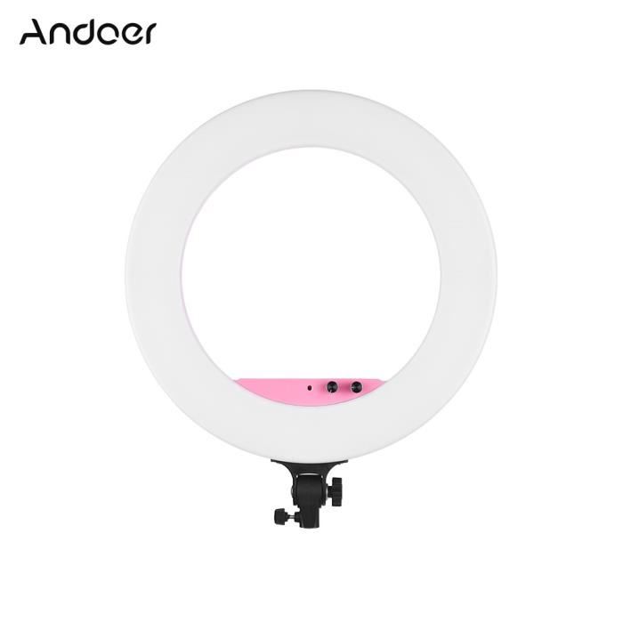 Anneau LED Stabilisé Pour Selfie/vidéo - Lumière Douce, Poignée Anti-secousses, Portable
