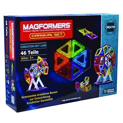 Jeu de Construction MAGFORMERS Carnival Set 46pcs Couleurs vives Cdiscount Jeux Jouets