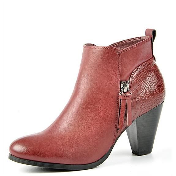 boots bordeaux homme pas cher