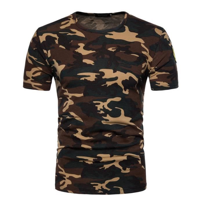 t shirt camouflage bleu