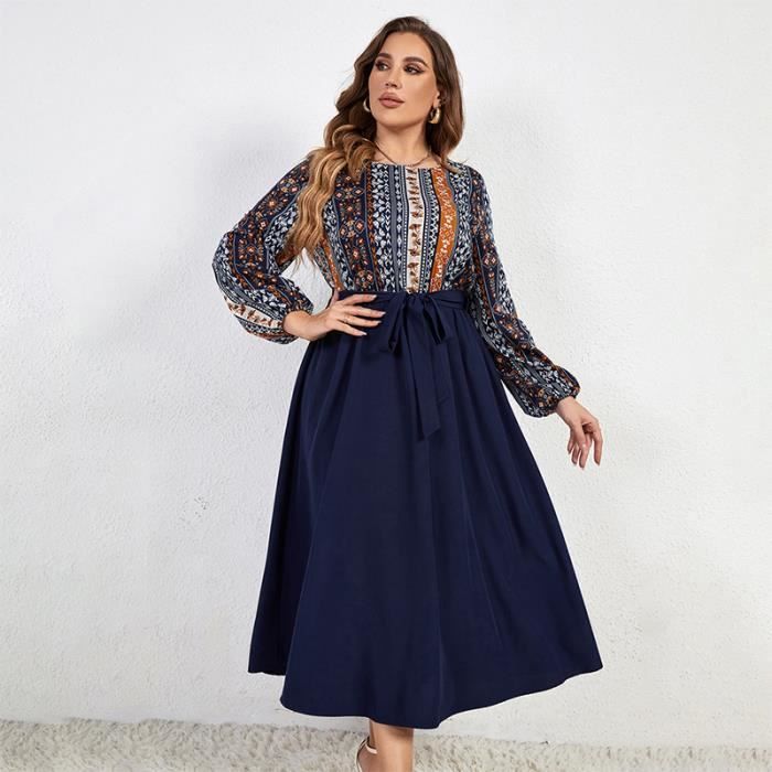 Robe longue trapeze grande taille best sale