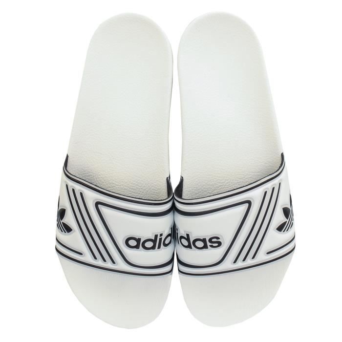 جوجل للتسوق Claquettes Adidas Originals Adilette Pour Homme En Blanc. Blanc ... جوجل للتسوق