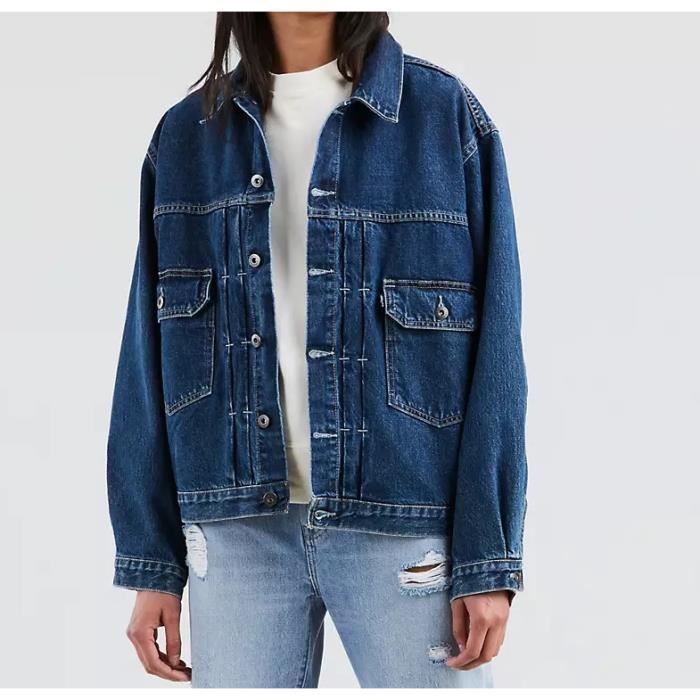 Veste en jeans Levi s bleu pour femmes Blouson Camionneur. 56080