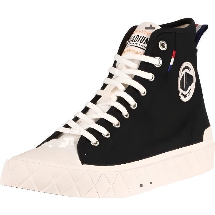 Palladium Baskets mi-hautes en toile Ace - PALLADIUM - Homme - Noir - Lacets