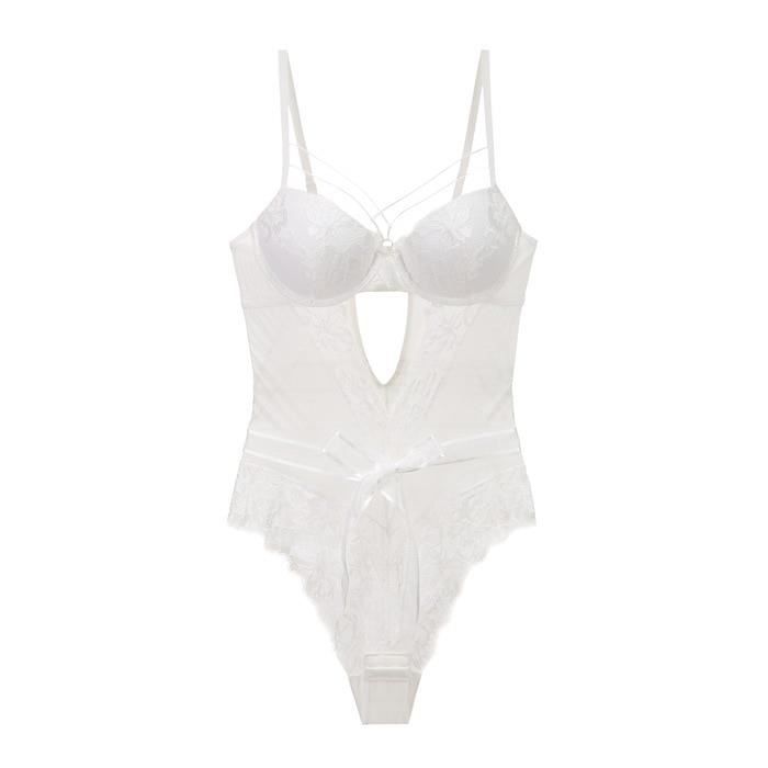 Bustier Dreamgirl Seins Nus Avec Porte-jarretelles Et String Bleu - Réf. DG13515BLU - Neuf Avec étiquette