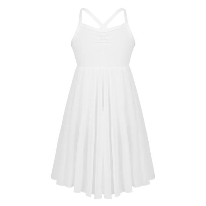 Ranrann Robe Danse Ballet Enfant - Ensemble Haut Et Jupe Gymnastique 4-14 Ans