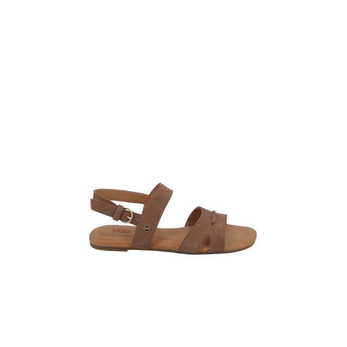 Sandales plates UGG KAITIE SLINGBACK Marron Femme Boucle de