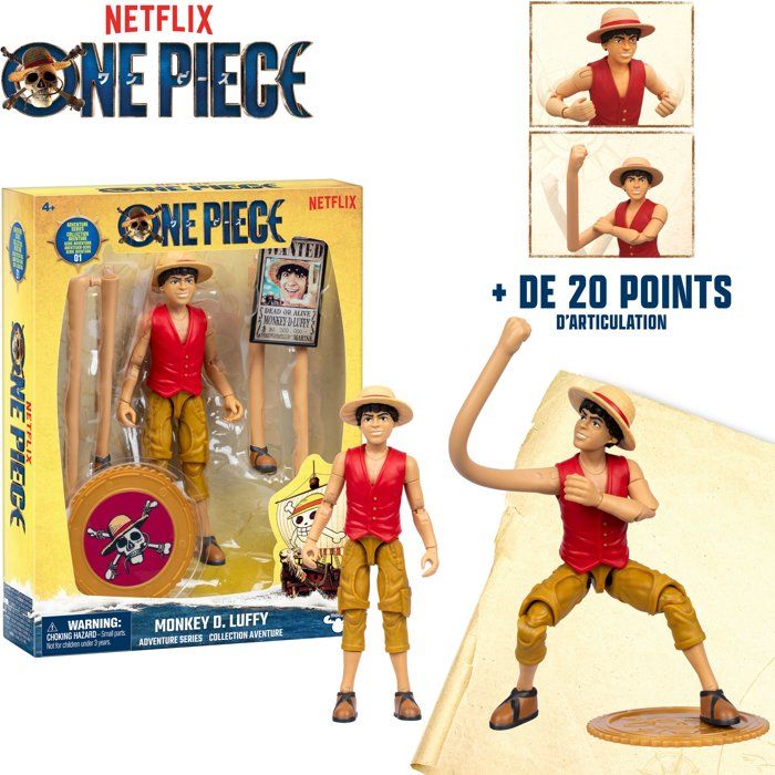 FIGURINE ARTICULEE LUFFY ONE PIECE NETFLIX - vue 5