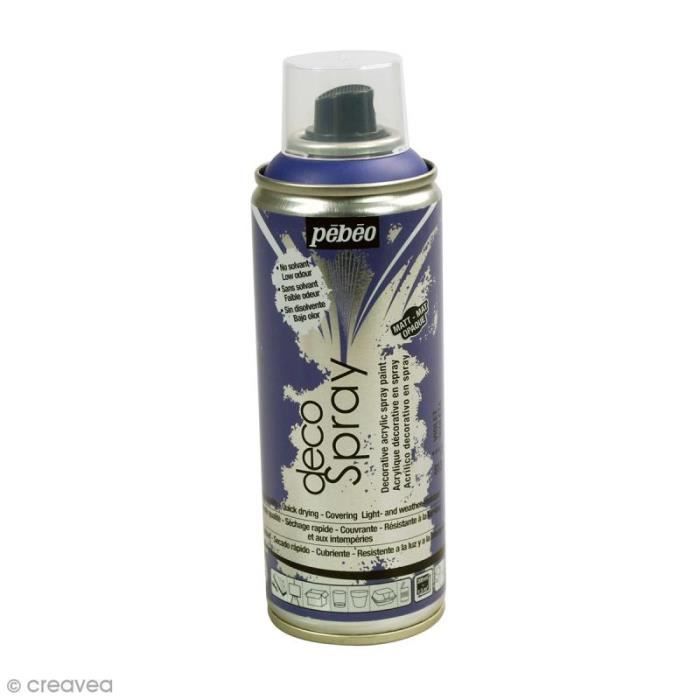 Bombe de peinture DecoSpray 200 ml Peinture pour loisirs créatifs DecoSpray : Couleur : VioletQuantité : 200 ml (couvre une surface