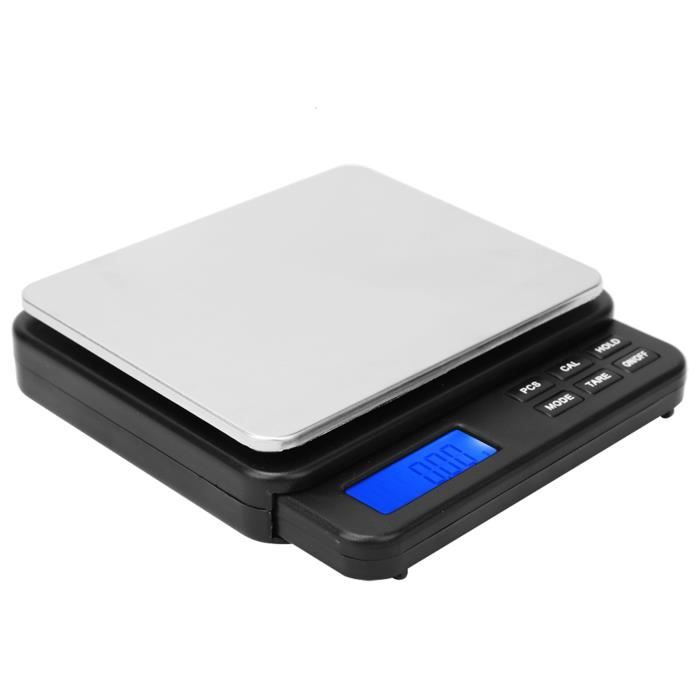 Balance portable, balance numérique de précision 1000g 0.1g