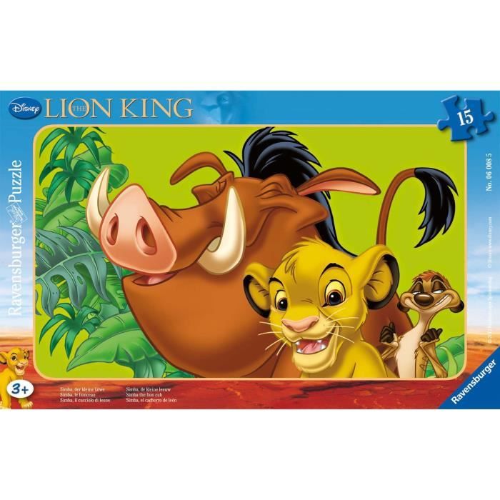 Ravensburger Puzzle Le Roi Lion Simba, le petit roi 3 x 49 pcs
