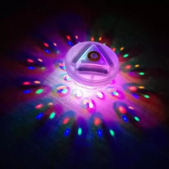 4 Lampes LED Submersibles Piscine - Multicolore Avec Télécommande - IP68 Étanche - Pour Aquarium, Fête, Décoration