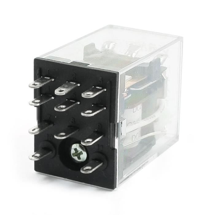 Heschen Relais HH53P-L 12V DC | 5A 220V AC Schaltleistung | 3PDT 11-Pin Mit LED