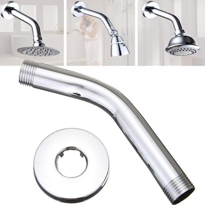 Extension de bras de douche en acier inoxydable de 15,2 cm, extension